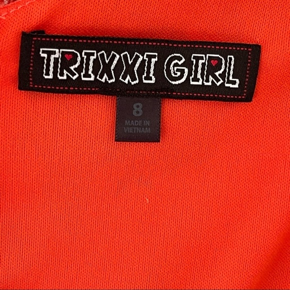 Trixxi Girl Romper Coral size 8 - Picture 4 of 11